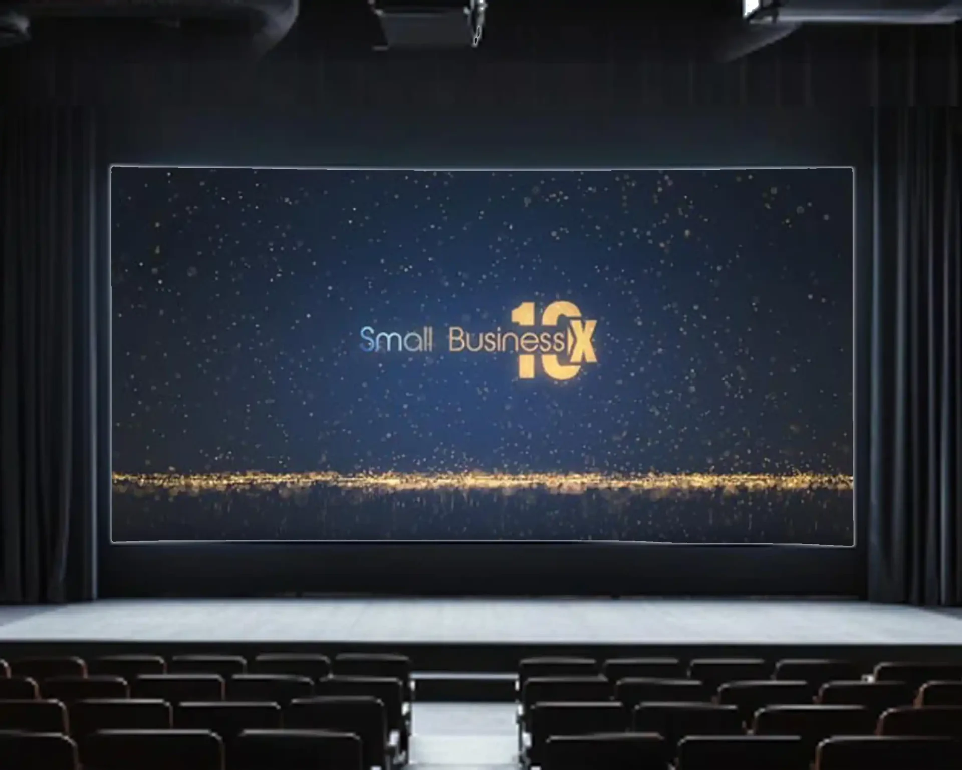 Golden Particles Logo Reveal