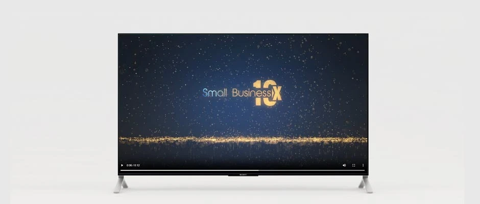Golden Particles Logo Reveal Video Mockup