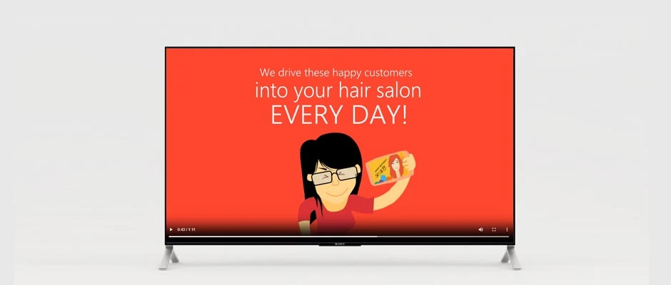 Hair Salon Video Mockup