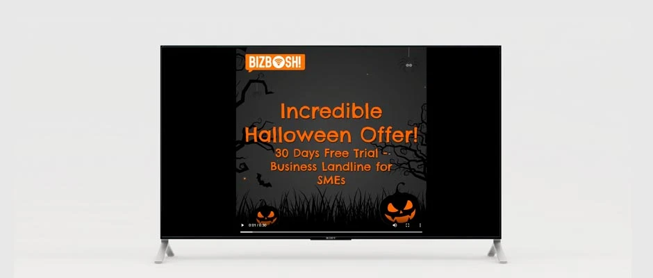 Halloween Promo Video Mockup