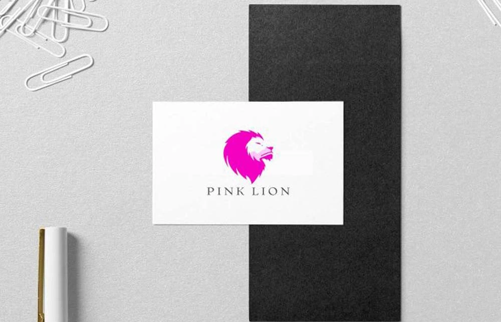 Pink Lion Business Card