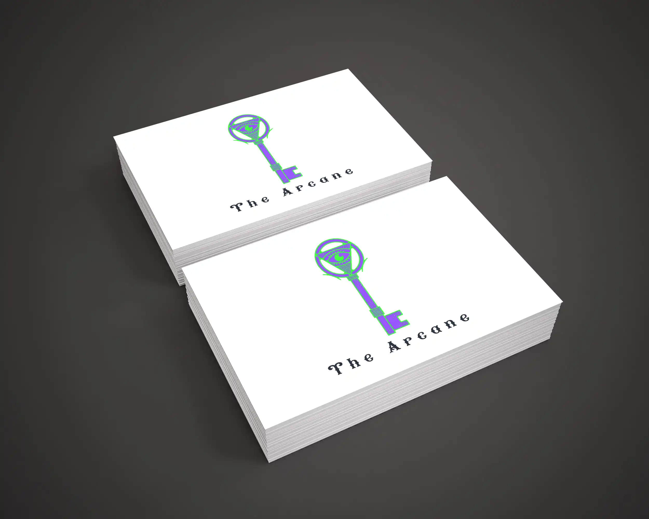 The arcane business cards
