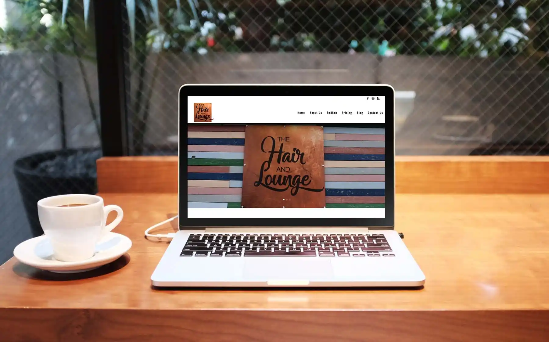 The Hair and Lounge website