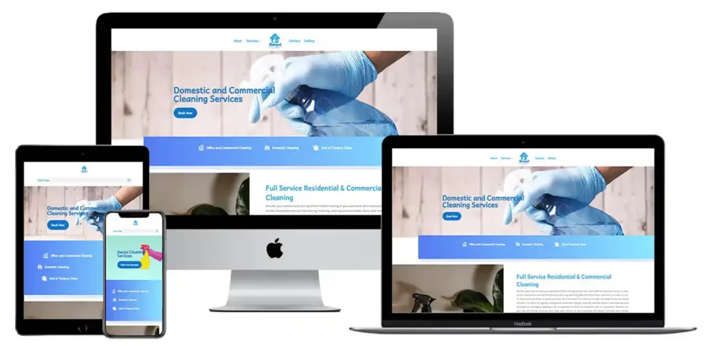 Banjul cleaning responsive website