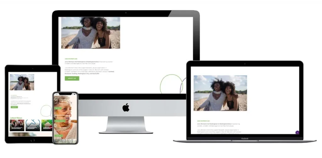 Juno Women's Aid responsive website