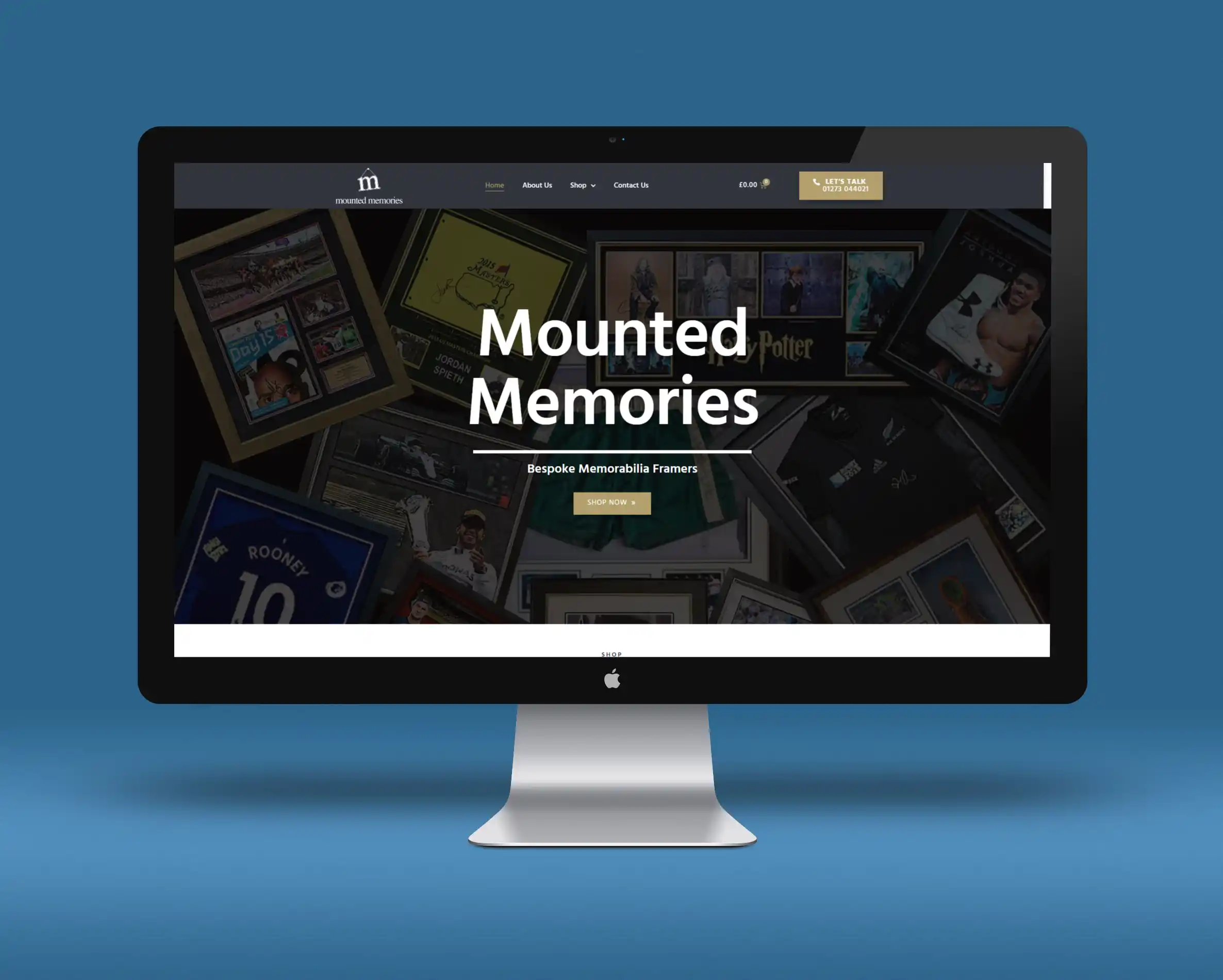 Mounted Memories Website Design