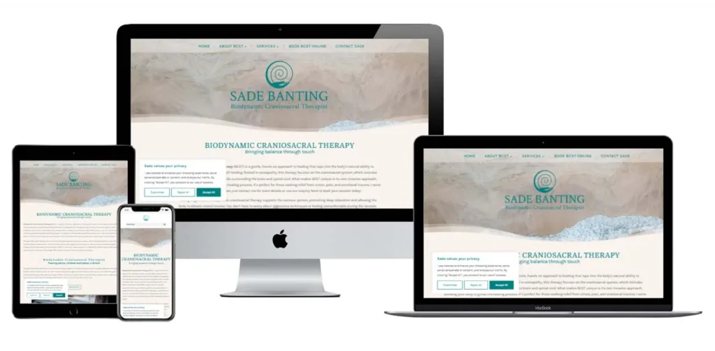 sade Banting Responsive Website